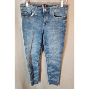 Gap Jeans Women’s Size: 8/29R, Blue Legging Skimmer Camo Raw‎ Comfort Denim